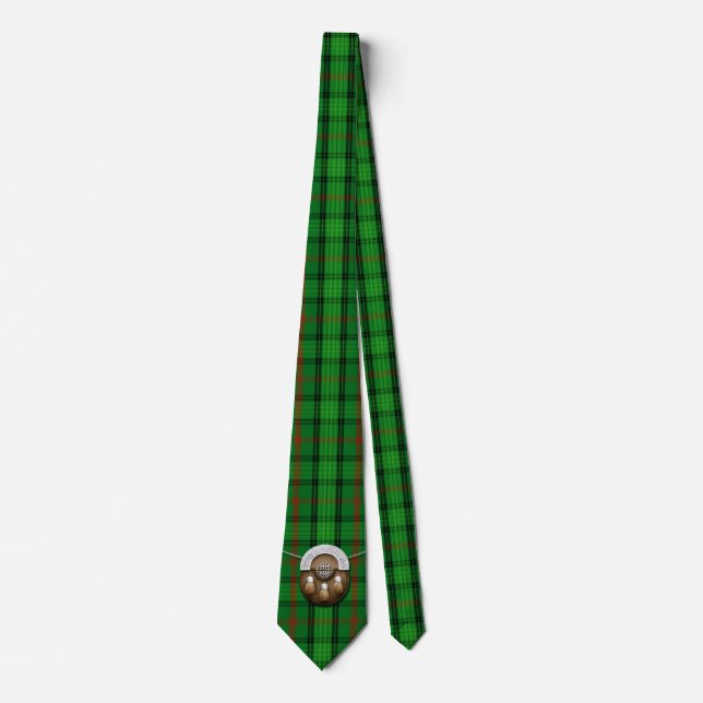 Corbata Tartán y escarcela de los montañeses de Escocia de (Anverso)