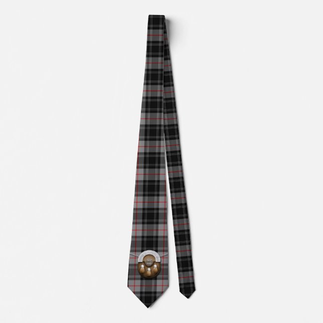 Corbata Tartán y escarcela de los montañeses de Escocia de (Anverso)