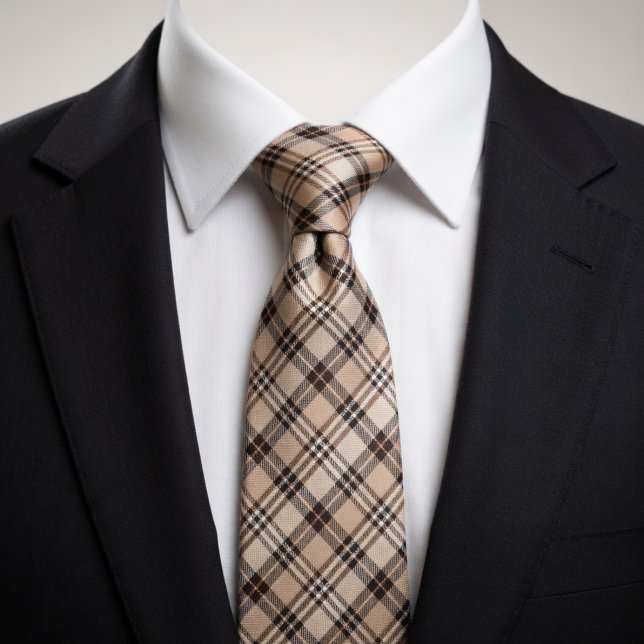 Corbata Taupe Cálido Beige Suave Marrón Espresso (Subido por el creador)