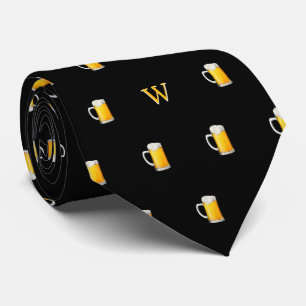 Corbata Taza de cerveza de acuarela Taza de sidra Monogram
