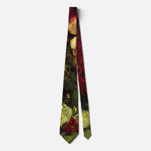Corbata Tazón con peonías y rosas de Vincent van Gogh