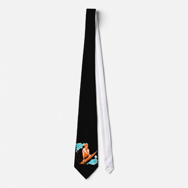 Corbata (TBA) El practicar surf (Anverso)