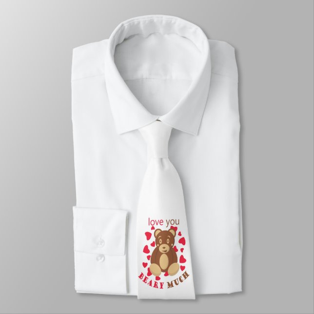 Corbata Te amo muchísimo por el Día de San Valentín (Atado)