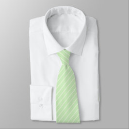 Corbata Té verde con pinzas de marfil blanco