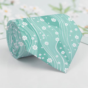 Corbata Teal de Primavera Estacional