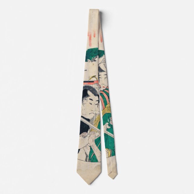 Corbata Teatro kabuki japonés (Anverso)