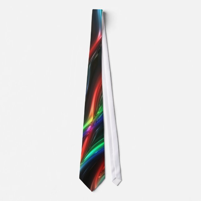 Corbata Techno derritió el plástico líquido metálico (Anverso)