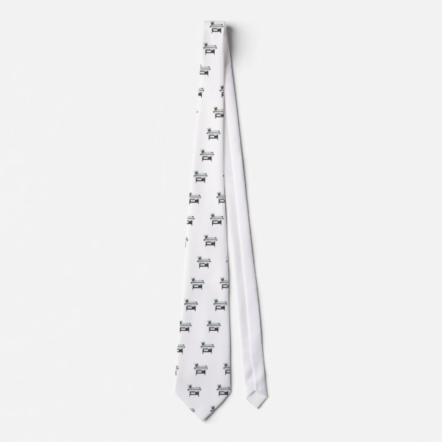 Corbata Teclado de ejemplo de estilo 80: Modelo 3D: (Anverso)