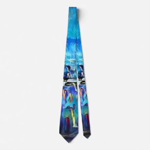 Corbata Teclado y código binario