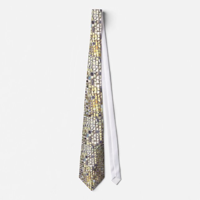Corbata Teja de mosaico del oro (Anverso)