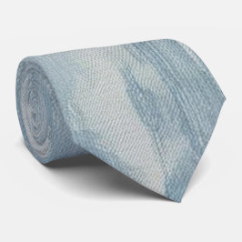 Corbata Tejido de cuello azul Jean Fabric de moda