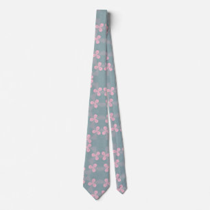 Corbata Tejido de cuello de diseño floral  1 owlartista