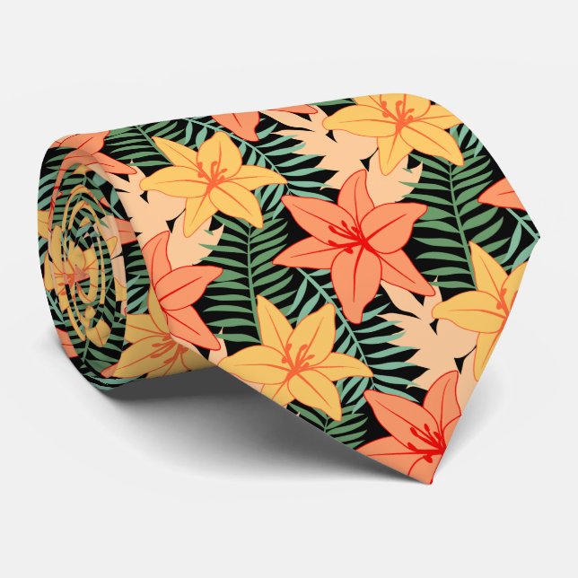 Corbata Tejido de cuello tropical (Enrollado)