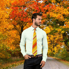 Corbata Tejido de patrón geométrico a rayas colorido