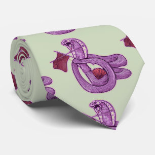 Corbata Tejido de serpientes