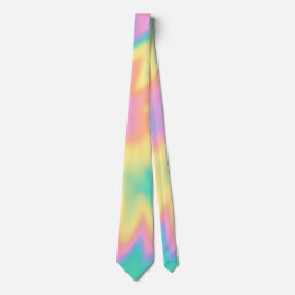 Corbata Tejido de tinta de arcoiris Pastel de espíritus Gr