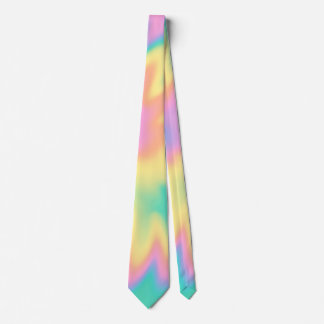 Corbata Tejido de tinta de arcoiris Pastel de espíritus Gr