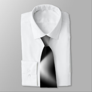 Corbata Tejidos abstractos en blanco y negro