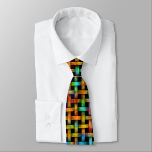 Corbata Tejidos de madera de color burbujeante en el traje