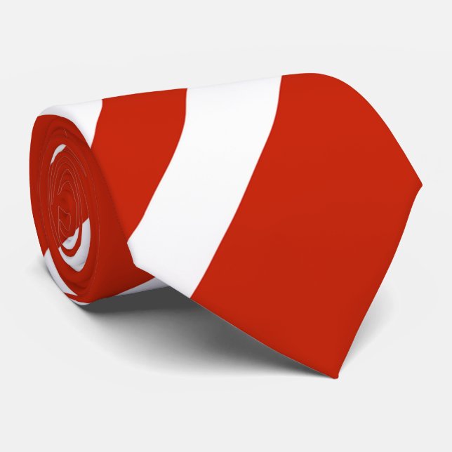 Corbata Tejidos/rojos y blancos (Enrollado)