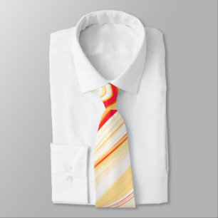 Corbata Tela ondulada con tonos beige claro, curva rosa ro