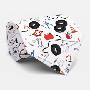 Corbata Tema de las herramientas mecánicas del automóvil