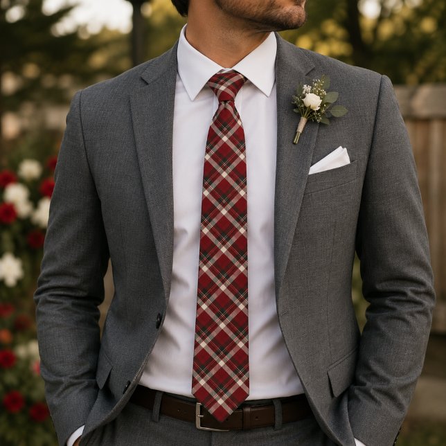 Corbata Tema de vacaciones rojo oscuro (Subido por el creador)
