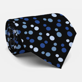 Corbata Tema náutico Océano Negro azul