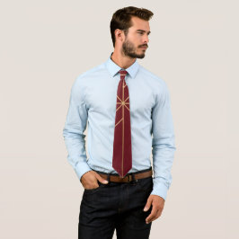 corbata temática roja y dorada