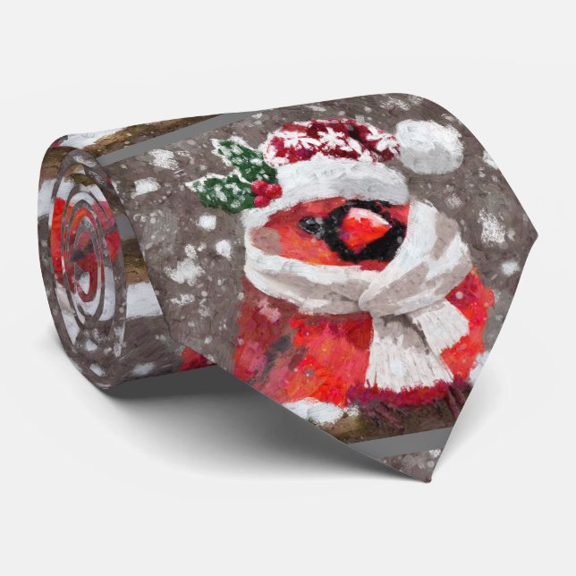 Corbata Temporada del Cardenal Bird Scarf Gorra Navidades  (Enrollado)