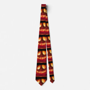 Corbata Temporada sonriente de calabaza Halloween