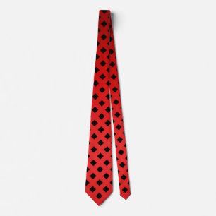 Corbata Tendencias y elegantes rayas rojas y negras