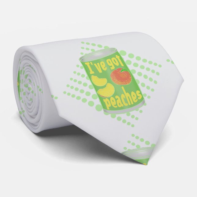 Corbata Tengo melocotones Tin de fruta (Enrollado)