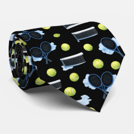 Corbata Tenis Día del Padre Acuarela Azul