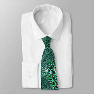 Corbata Tentáculos de Pulpo Verde Azulado Estilo Steampunk