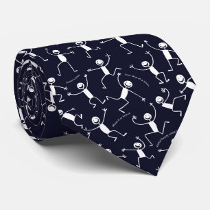 Corbata Terapia física divertida Azul oscuro PT