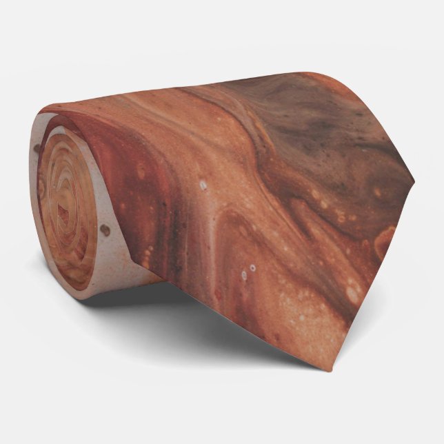 Corbata Terracota marrón moderno (Enrollado)