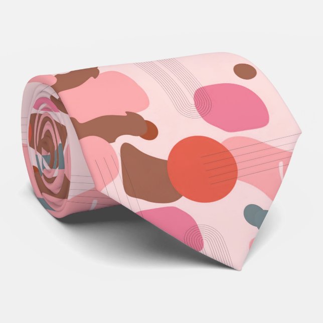 Corbata Terracota moderna (Enrollado)