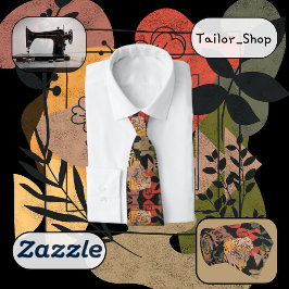 Corbata Terracota moderna de estilo oscuro