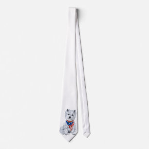 Corbata Terrier Blanco de las Tierras Altas del Oeste Patr