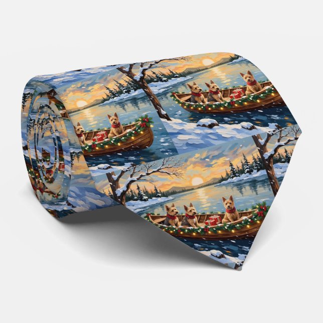 Corbata Terrier de Zorro de Alambre Navidad Barco Fiesta (Enrollado)