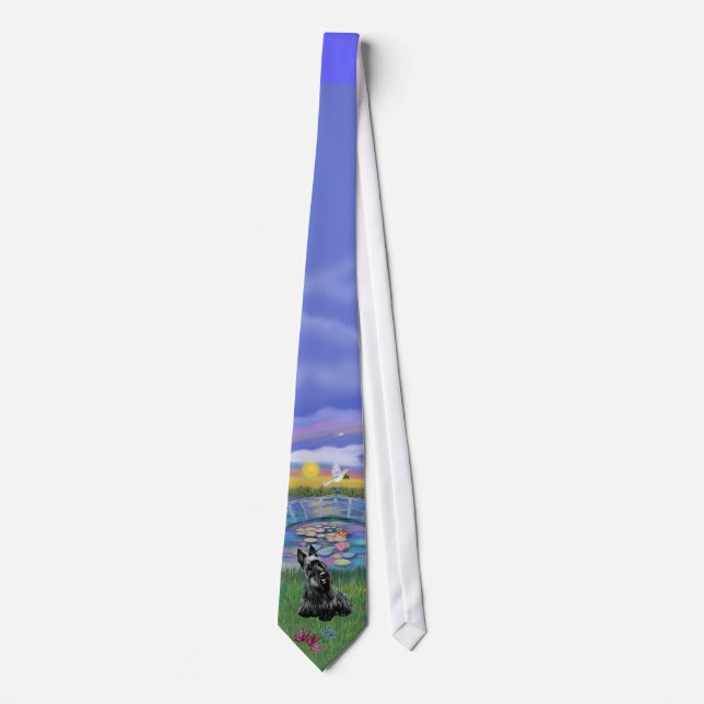 Corbata Terrier Escocés - Amanecer (JF) (Anverso)