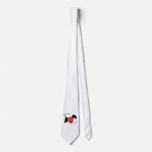 Corbata Terrier Escocés con Jersey de Cuadro Rojo