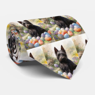 Corbata Terrier Escocés Perro con Huevos de Pascua Fiesta