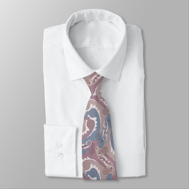 Corbata Teselación estilizada de los ejes giratorios 1b NT (Atado)