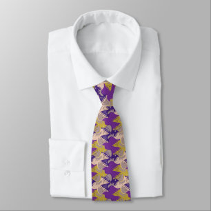 Corbata Teselaje del patrón de pájaros Dove 4 NT