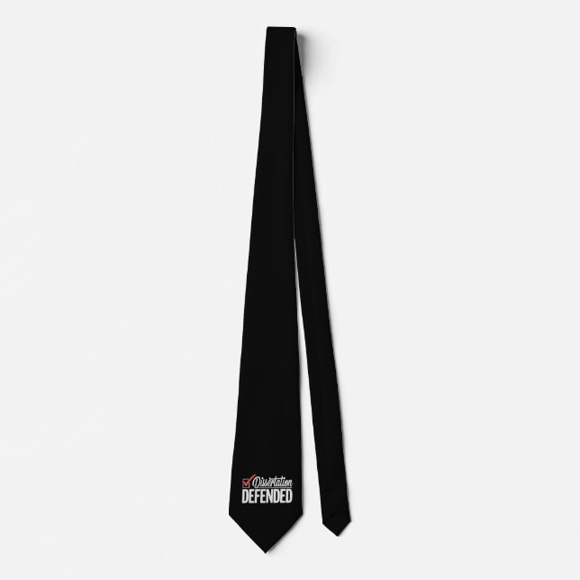 Corbata Tesis Defendida Graduado Doctorado Graduación (Anverso)