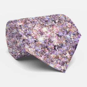 Corbata Tesoro Purpura Sirena Brillo Tonos Neutros