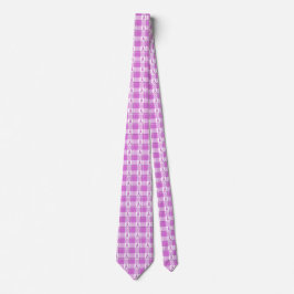 Corbata Testicular Cancer Awareness Plaid Purple Ribbon