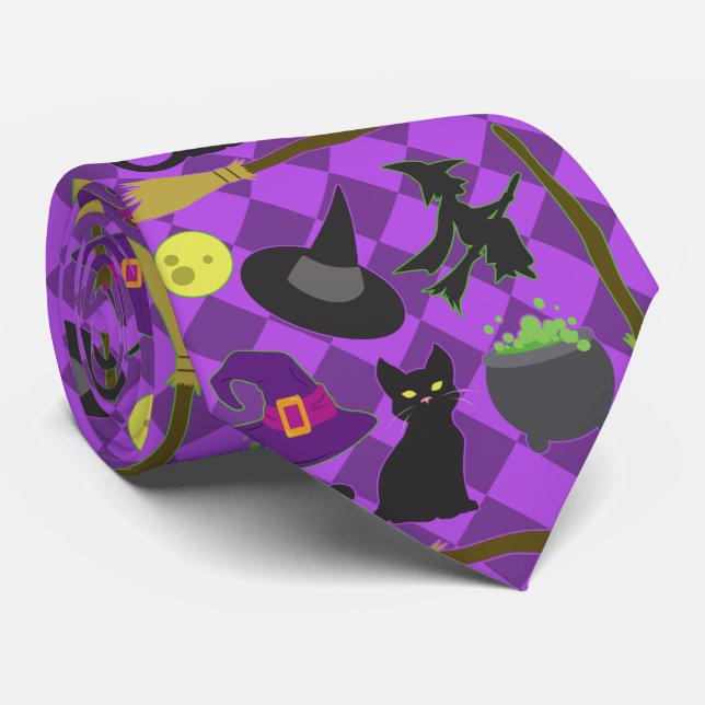 Corbata Testigos de Halloween (Enrollado)
